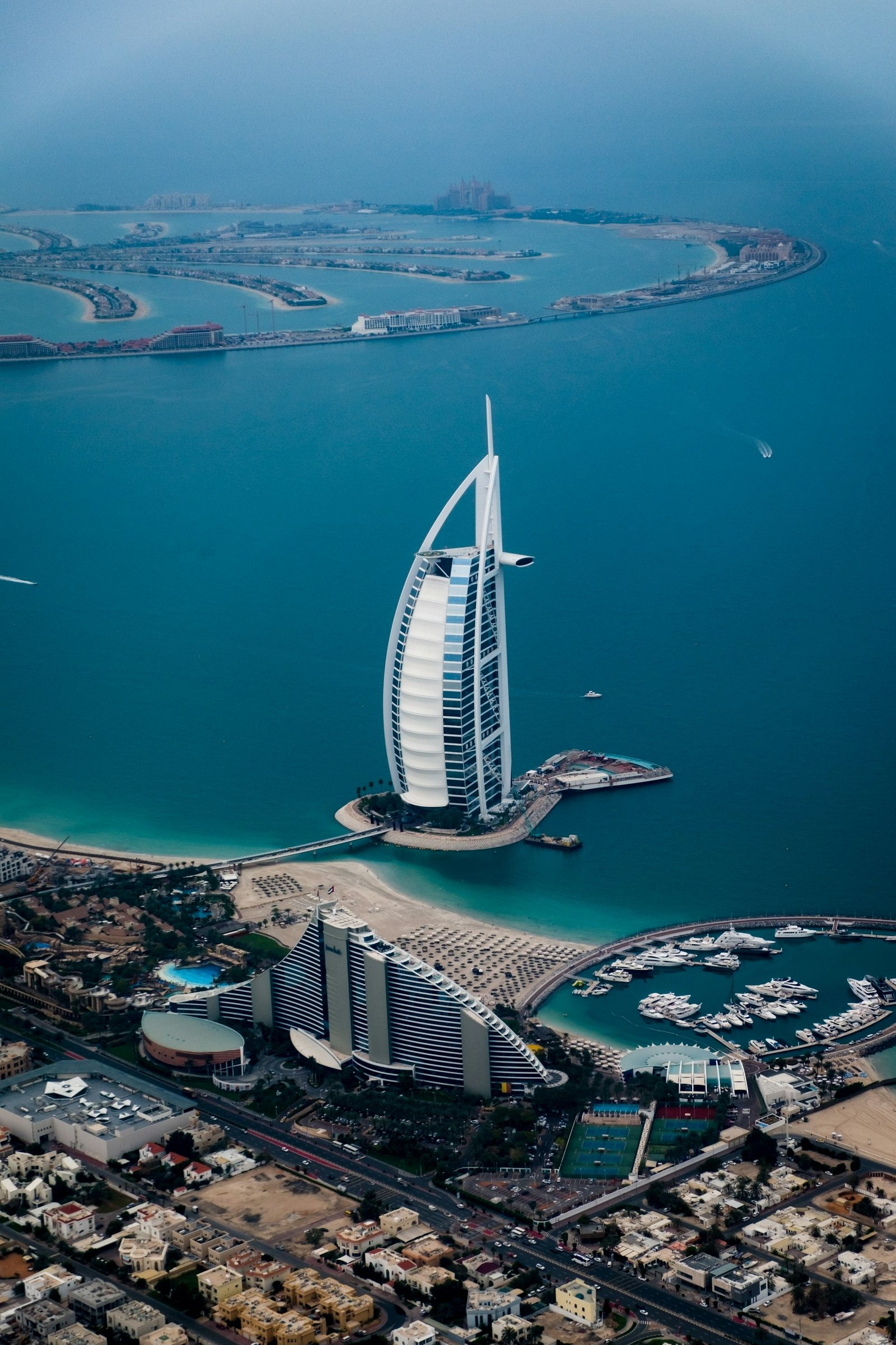 Dubai — Burj Al Arab and the coastline